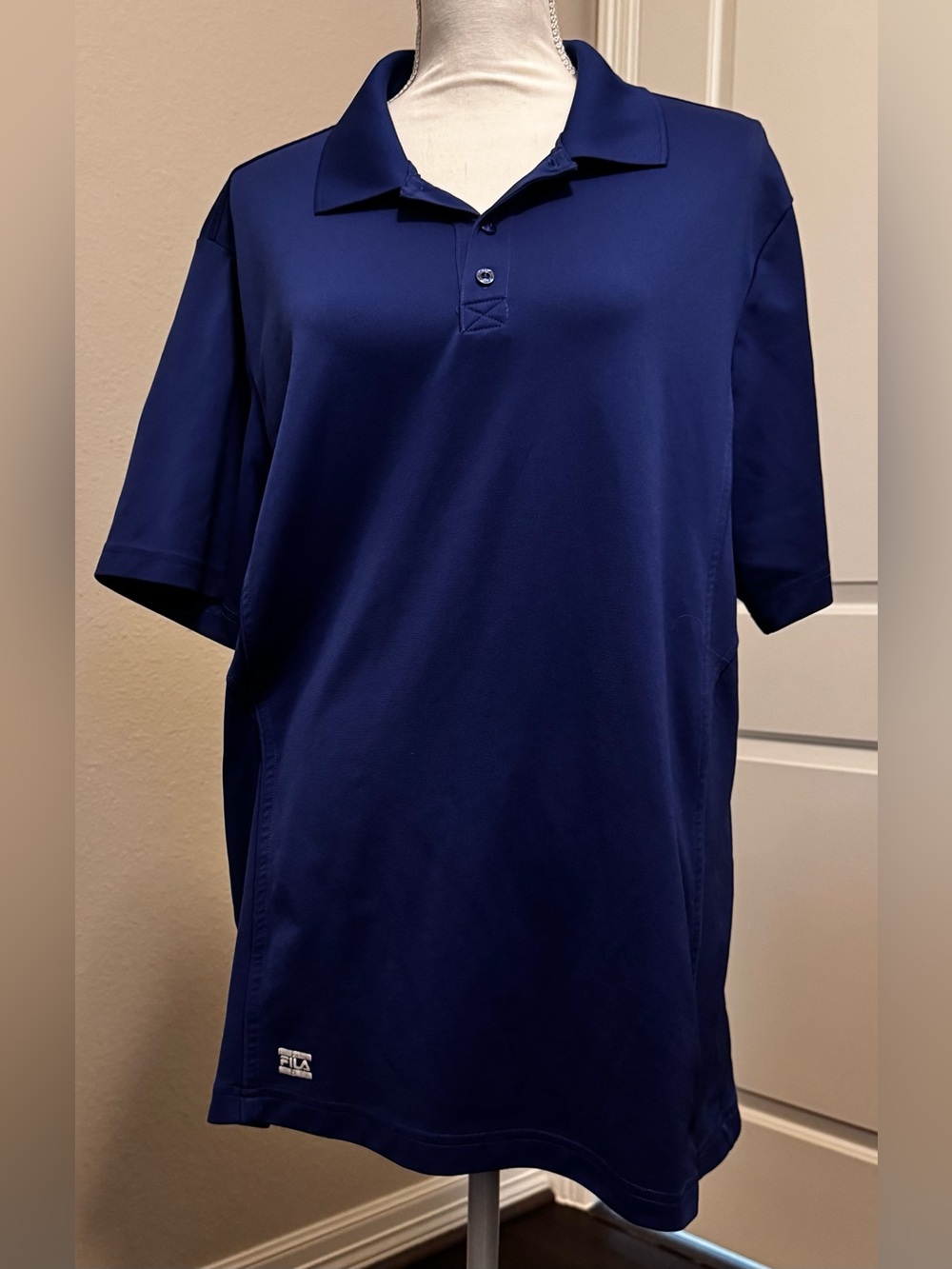 FILA Sport Golf Men's Polo Royal Blue - Large